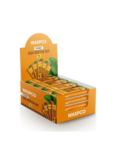 Waspco Yüksek Protein Bar - Yer Fıstık Ve Kakaolu 50g X 12 Adet