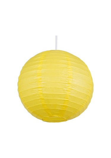 Dekoratif Çin Feneri Kağıt Lamba - Sarı Renkli