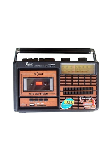 Tepe Fp-319U Usb Sd Fm Radyolu Kaset Çalar Müzik Kutusu