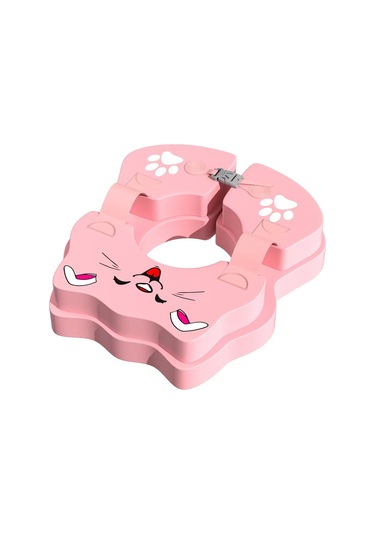 Anti-rollover Koltukaltı Çemberi Bebek Deniz Havuz Yüzme Çemberi 0-3 Yaş Pembe