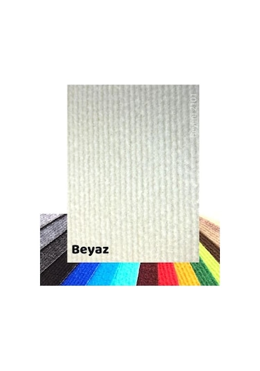 Beylini Halıfleks Duvardan Duvara Halı Beyaz 3mm 100x100