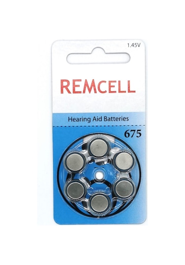 Remcell 675 Numara 1.45V İşitme Cihazı Pili Blister 6 x 5'li