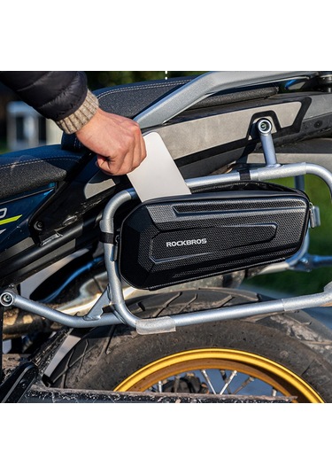 Skycity Motosiklet Sert Kasa Triangular Çanta - Önden Asılı 2.5l, Plastik+kumaş Malzeme, Kolay Montajlı, Motosiklet Demir Demirleme Gereklidir