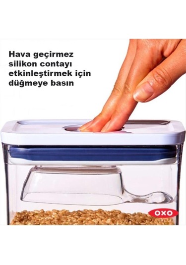 Oxo Büyük Kare Uzun Saklama Kabı 5.6 Lt 11233400