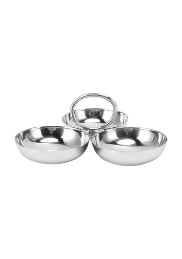 Paslanmaz Çelik 3'üncü Atıştırmalık Plakası, Premium Malzeme, Güvenli, Ergonomik, Bakımı Kolay Metal