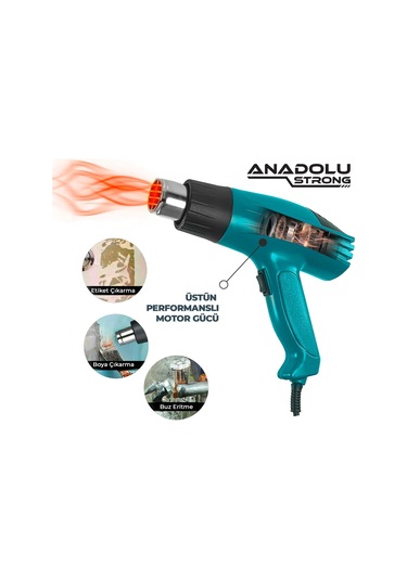 Anadolustrong Ans1010 Sıcak Hava Tabancası 2000w