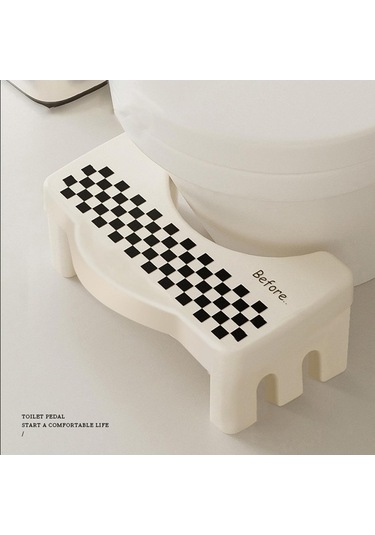 Pazly Tuvalet Taşınabilir Taburesi Suntek Siyah-beyaz Konforlu Çömelme Cg Siyah Beyaz