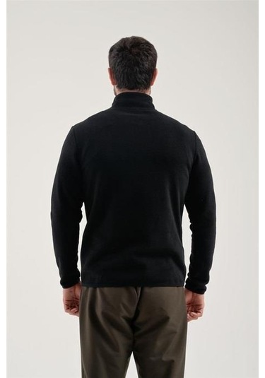Exuma Yarım Fermuarlı Polar 2312002-Black Siyah