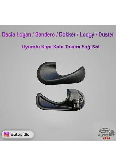 Dacia Logan / Sandero / Dokker / Lodgy / Duster Uyumlu Kapı Kolu Takımı Sağ / Sol
