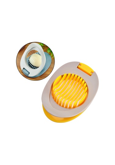 Suntek Magideal Paslanmaz Çelik Doğrama Bölmesi Yumurta Kesici Sarı