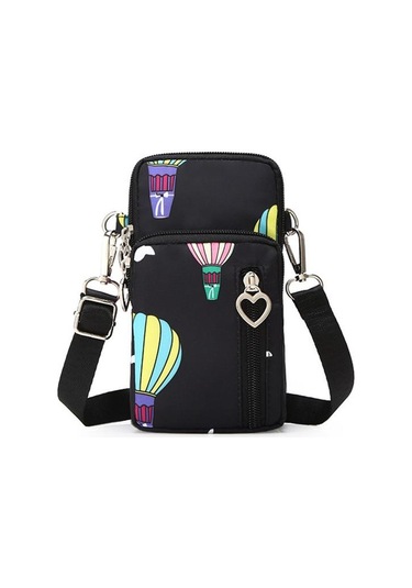 Rahat Küçük Omuz Çantası Kadın Cep Telefonu Cebi Durumda Su Geçirmez Naylon Spor Kol Paketi Mini Messenger Çanta Crossbody Çanta Haki