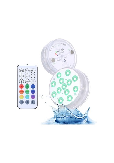 Trendooze Zamanlayıcı Ve Ve Uzaktan Su Su Su Rgbw Rf Renk Modu, Mıknatıs Led'li Lambası, Kupası, Kumandalı Işığı, Ip68 Havuz Gölet Geçirmez Fonksiyonu, Fıskiyesi Emme Dimmable Aydınlatma Altı Altı Adet 3 16 13 Xv