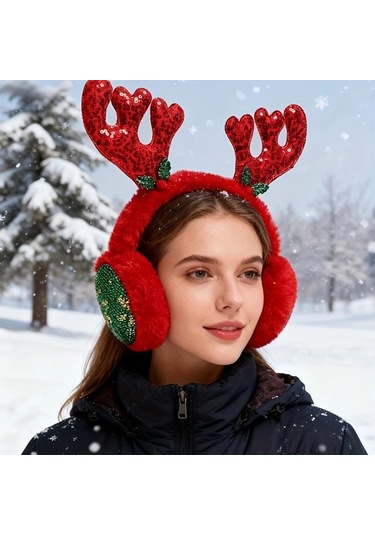 Primepickings Beyaz Renkli Yumuşak Noel Kulaklığı: Sıcak Tutar, Şık Tasarım