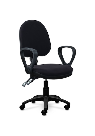 Ofiscombin Ofis Büro Ev Bilgisayar Öğrenci Ders Çalışma Koltuğu Siyah Kumaş 00047499201