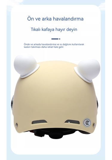 Eternal Luck 3C Sertifikalı Motosiklet Açık Kask Siyah