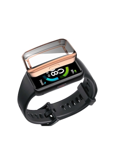Huawei Band 7 Tgco Watch Gard 09 Koruyucu Silikon - Siyah
