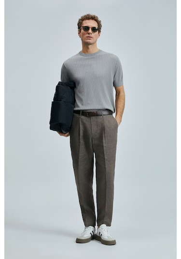 Lufian Erkek Spear Kazak 111090097 Açık Gri Açık Gri