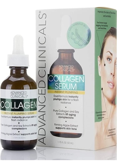 Advanced Clinicals Collagen Dolgunlaştırıcı Yaşlanma Karşıtı Yüz Serumu 52 ML