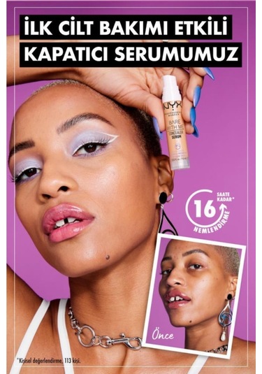 NYX Professional Makeup Bare With Me Kapatıcı Serum 01 Fair