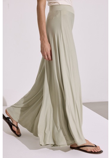 Dökümlü Rahat Pantolon Pastel Yeşil Pastel Yeşil