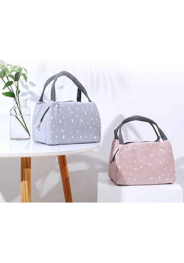 Öğle Yemeği Çantası Öğle Yemeği Çantası Kadın Kız Termal Yalıtımlı Öğle Yemeği Kutusu Tote Gıda Kabı Piknik Çantası 1 Siyah