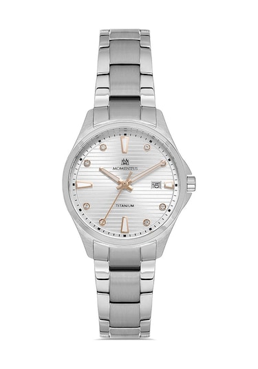 Momentus Cw390v-03sr Titanyum Kadın Kol Saati Gri