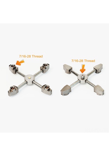 Padalink Kamp Ve Doğa Yürüyüşü İçin Dört Fonksiyonlu Alüminyum Gaz Tüpü Bağlantı Adaptörü Gümüş