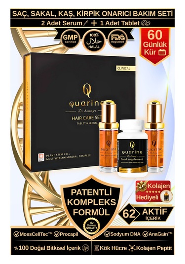 Dr. Sammy's Quarine 2 Aylık Saç Bakım Seti 2 Serum+1