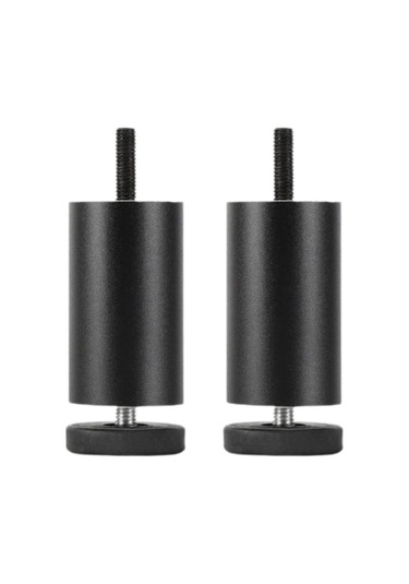 Suntek 2x Ayarlanabilir Mobilya Bacakları Alüminyum 6-cm-siyah Siyah