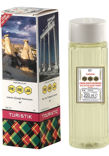Pereja 80 Derece Turistik Limon Çiçeği Kolonyası Pet Şişe 200 ML