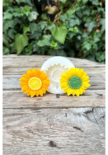 Ayçiçeği Tekli Mum Kalıbı Silikon
