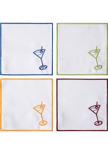 Mudo Home Festıve Kokteyl Peçete 15x15 Çok Renkli