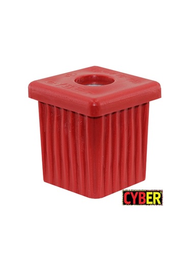 M12 Somunlu Plastik 40x40 İç Tapa (kırmızı)