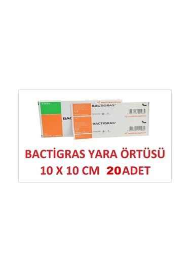 Smith&Nephew Bactigras Parafinli Tül Sargı Yara Bakım Örtüsü 10 x 10 CM 20 Adet