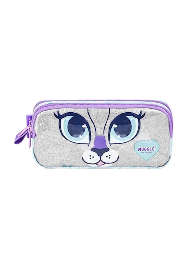 Mikro Muggle Shimmer Cat Kalem Çantası Mu-9051 Çok Renkli