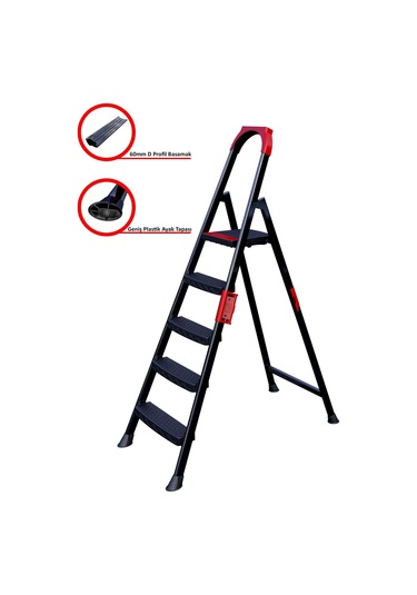 Anka Plus 4+1 Basamaklı Metal Merdiven, Anka4