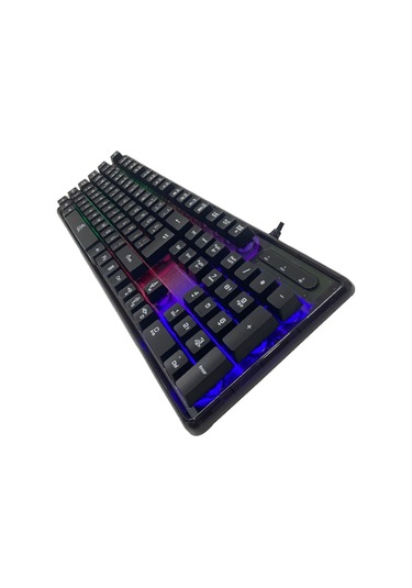 Kbl707 Mekanik Hisli Rgb Led Arka Işıklı Şeffaf Gaming Oyuncu Klavye - Dka010