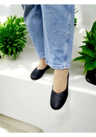 Kadın Günlük Ve Dışarı Kaymaz Taban Babet Ekru