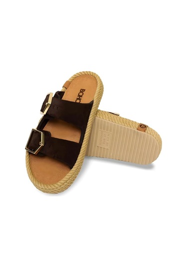 Bohonomad Sydney Kadın Terlik - Koyu Kahve Koyu Kahverengi Bohonomad Sydney Kadın Terlik - Koyu Kahve Koyu Kahverengi