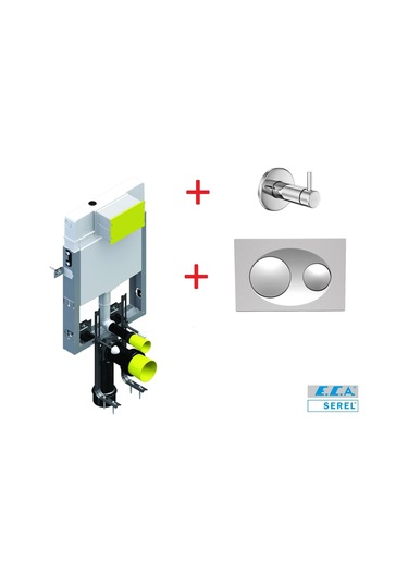 Eca Serel Gömme Rezevuar 3'Lü Set Takım