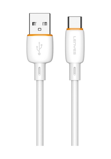 Lenyes Lc548-tc Usb-a To Type-c Data Ve Şarj Kablosu 12w 1m Beyaz Beyaz