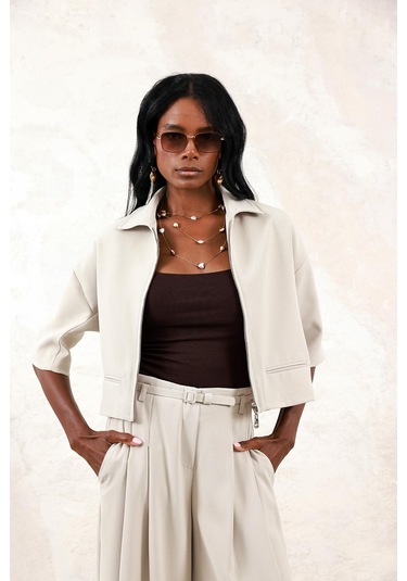 Taş Gabardin Ceket 130983 Taş