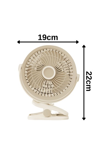 3 Kademe Usb Şarjlı Mandallı 360 Taşınabilir Fan Vantilatör Soğutucu Ys2545