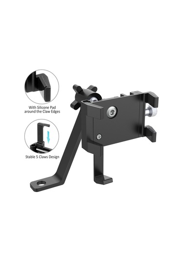 Butu Motosiklet Telefon Tutucu Montajı - Siyah