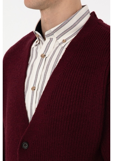 U.s. Polo Assn. Erkek Plum Hırka Triko 50314960-vr177 New Plum