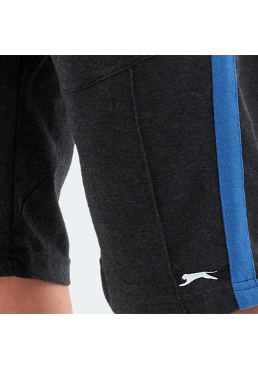 Slazenger POLONA I Erkek Cepli Kapri Koyu Gri Şort