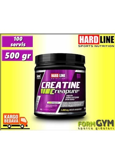 Hardline Creapure Kreatin Monohidrat 500 Gr %100 Creatine