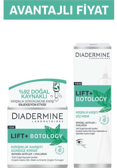 Diadermine Lift+ Botology Gündüz Kremi 50  ML + Gece Kremi 50  ML