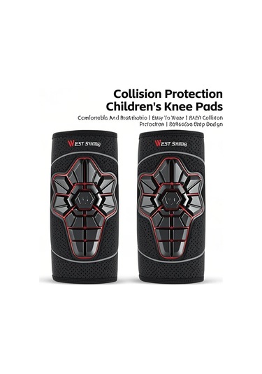 Geeksen Çocuklar İçin Bisiklet, Paten Ve Kaykay Korumalı Dizlik - Rahat Ve Güvenli Siyah