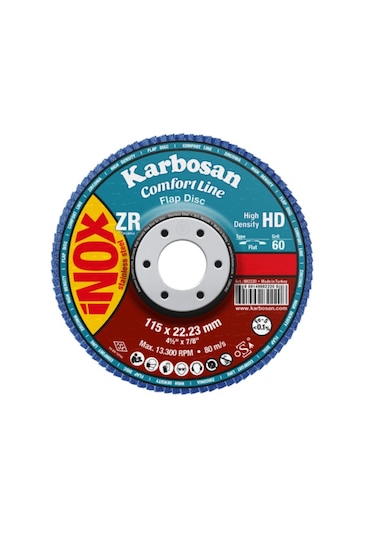 Karbosan Comfortline Flap Disk Zr Zxr11 Hd 125 Mm 40 Kum Düz-karb